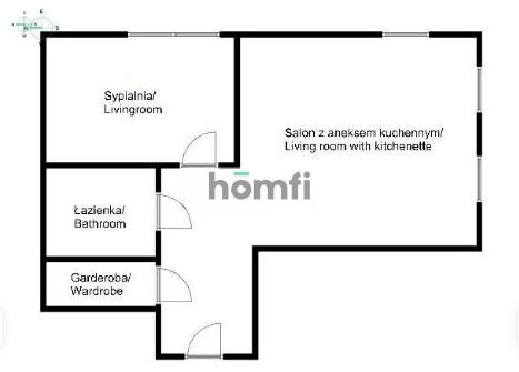 2-room with wardrobe in green area ! - Apartment - Rent - Kraków, Podgórze / Łagiewniki-Borek Fałęcki