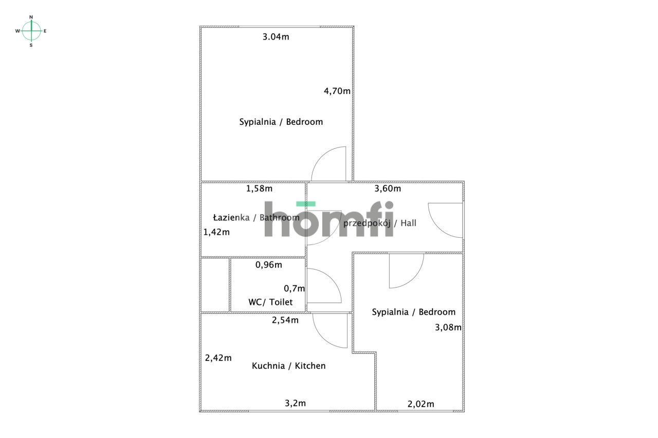 Two rooms on the ground floor on Niepodległości Street - Квартира - Продаж - Lublin, Kalinowszczyzna