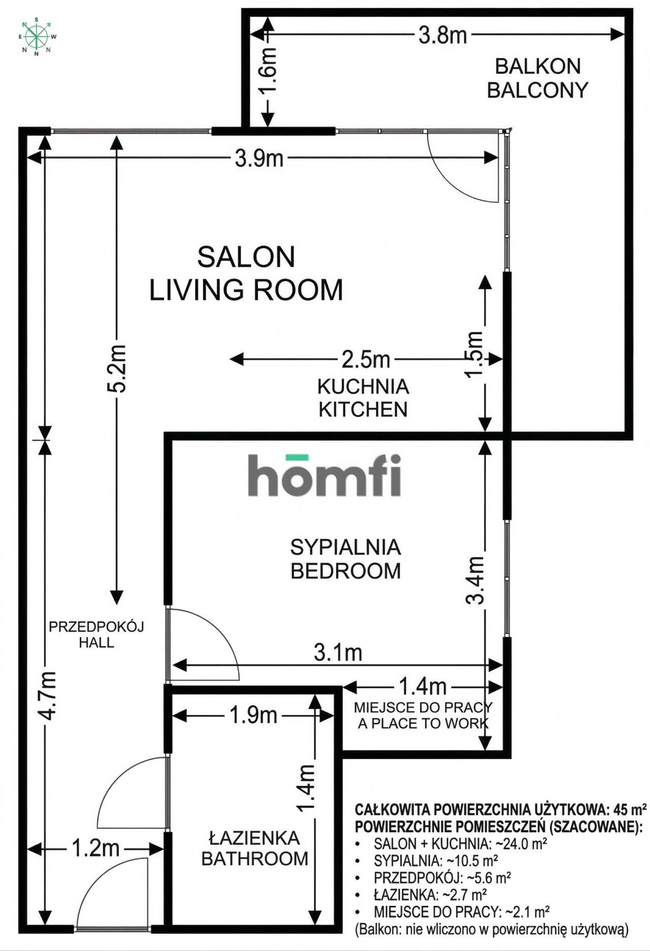 2 ROOMS CLOSE TO GALLERY BRONOWICE | SPACE FOR A DESK | GARAGE | BALCONY | UL. STAWOWA 137A | GALLERY BRONOWICE | IKEA - Квартира - Оренда - Kraków, Krowodrza / Bronowice