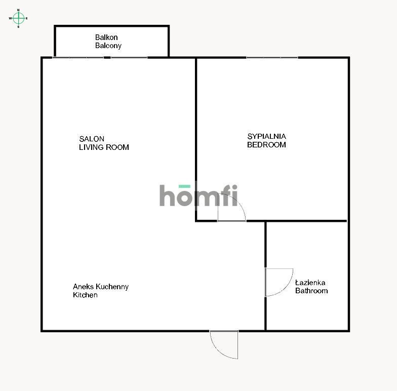 2 rooms | Balcony | Great location - Apartment - Rent - Kraków, Podgórze