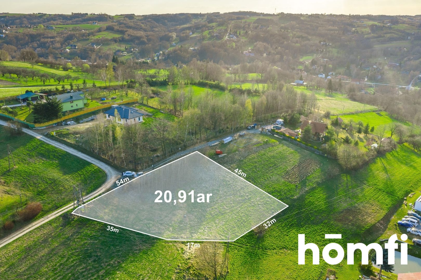 Działka z WZ| Projekt domu| Panoramiczny widok - Działka - Sprzedaż - Łańcucki, Łańcut / Handzlówka