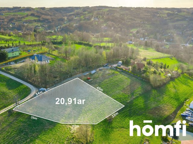 Plot with planning permission | House design | Panoramic view - Ділянка - Продаж - Łańcucki, Łańcut / Handzlówka