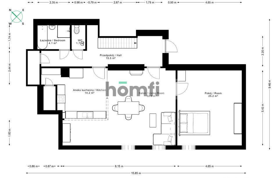 2 piętra z duszą|centrum Bielska|Park Słowackiego - Mieszkanie - Sprzedaż - Bielsko-Biała, Górne Przedmieście