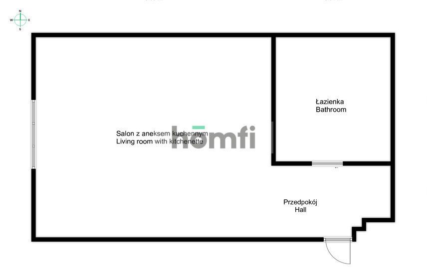 Studio apartment at Grunwaldzki Square - Apartment - Rent - Wrocław, Śródmieście / Plac Grunwaldzki