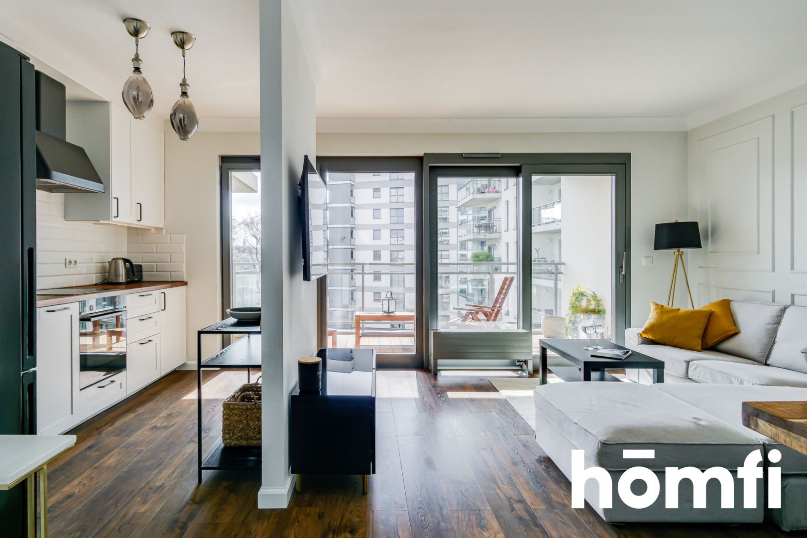 3-room apartment with 2 balconies in the River Point development - Apartment - Sale - Wrocław, Kępa Mieszczańska