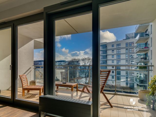 3-room apartment with 2 balconies in the River Point development - Apartment - Sale - Wrocław, Kępa Mieszczańska