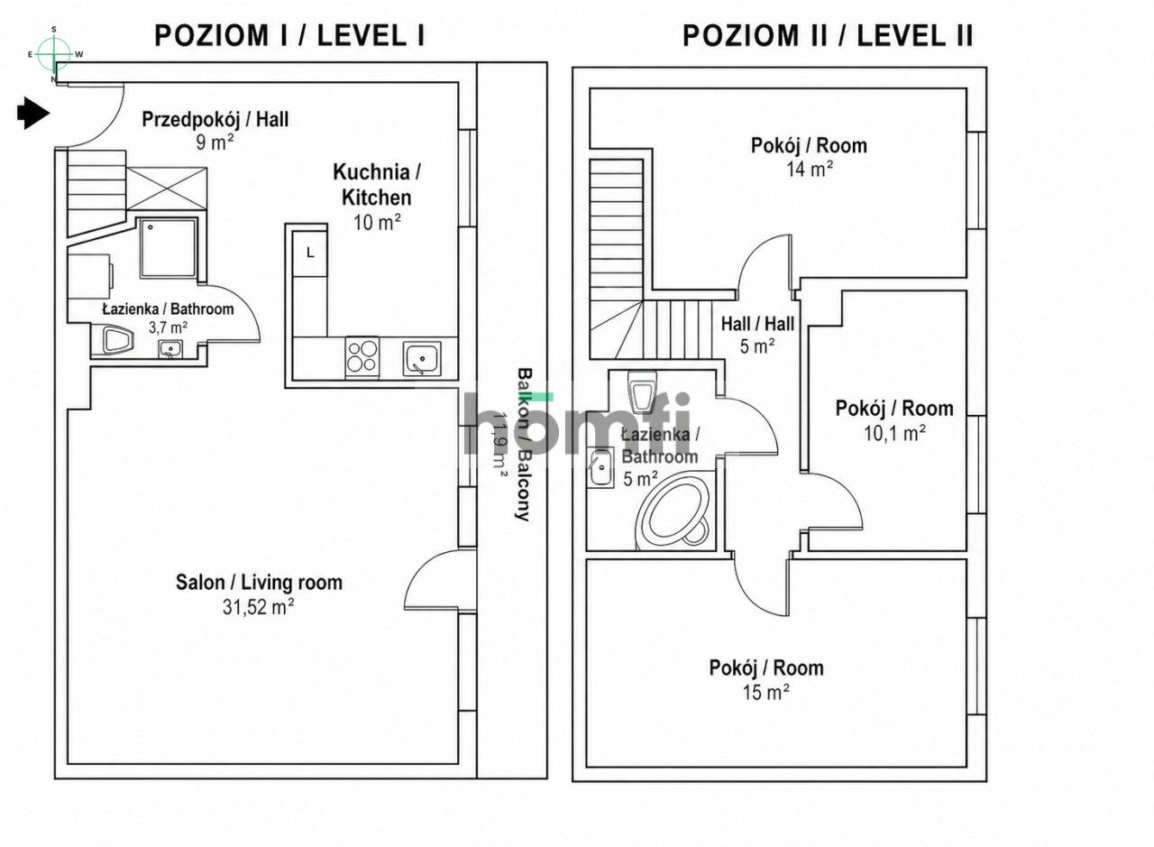 Witawa two floor like a house - Apartment - Sale - Gdynia, Witomino