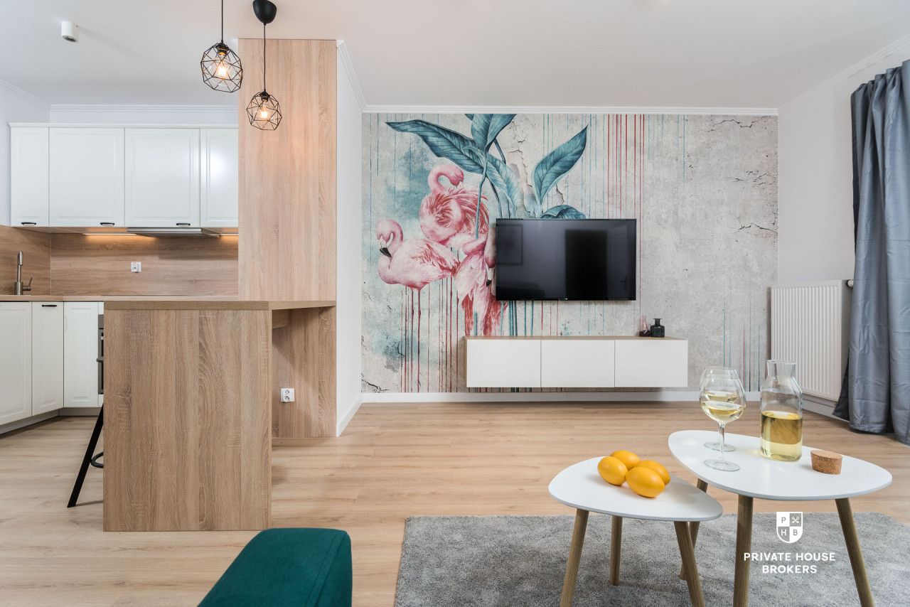 Zjawiskowy apartament 49 m² z balkonem 8 m² w Wiślane Tarasy 2.0 – wysoki standard, top lokalizacja przy Wiśle - Mieszkanie - Wynajem - Kraków, Śródmieście / Grzegórzki