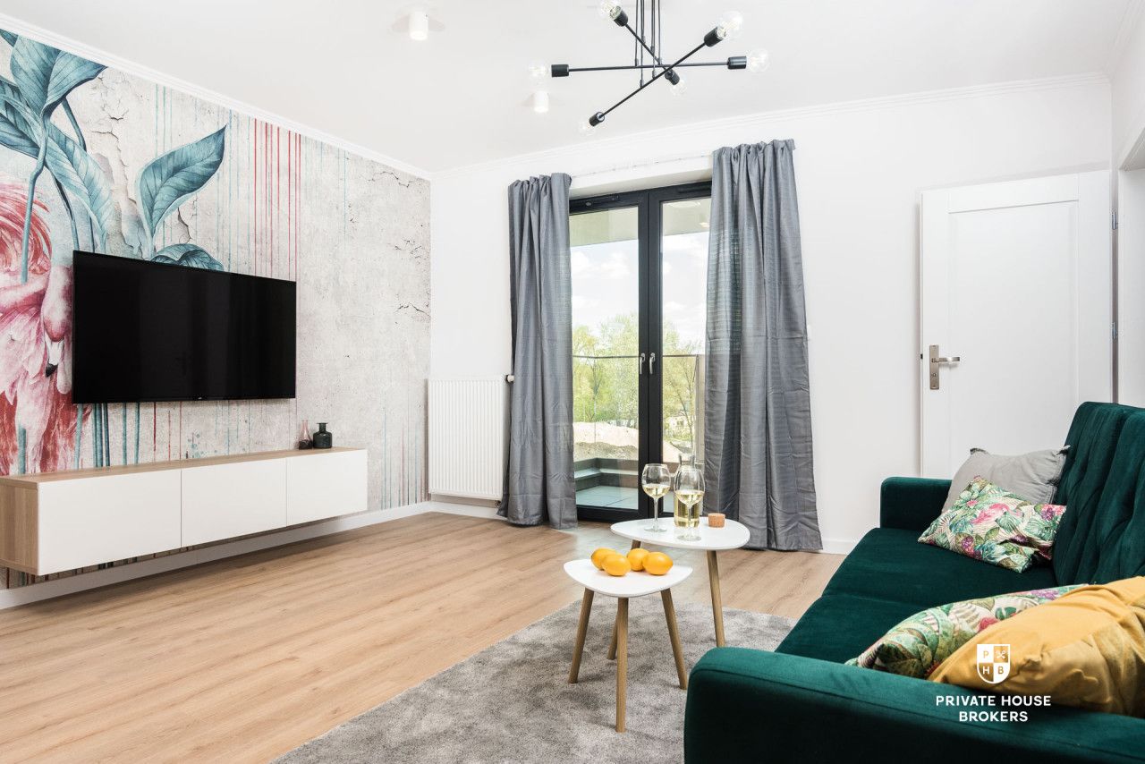 Zjawiskowy apartament 49 m² z balkonem 8 m² w Wiślane Tarasy 2.0 – wysoki standard, top lokalizacja przy Wiśle - Mieszkanie - Wynajem - Kraków, Śródmieście / Grzegórzki