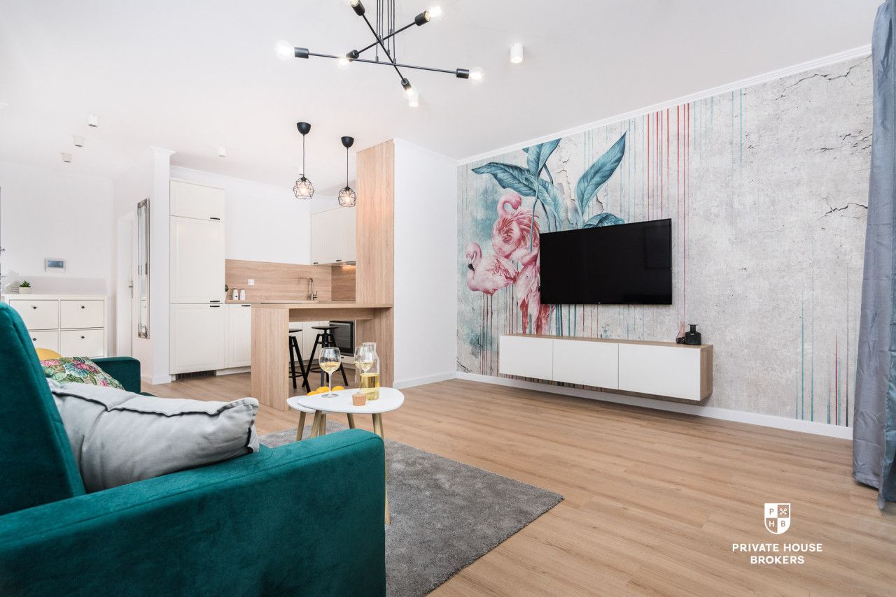 Zjawiskowy apartament 49 m² z balkonem 8 m² w Wiślane Tarasy 2.0 – wysoki standard, top lokalizacja przy Wiśle - Mieszkanie - Wynajem - Kraków, Śródmieście / Grzegórzki