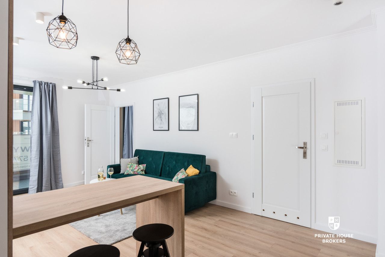 Zjawiskowy apartament 49 m² z balkonem 8 m² w Wiślane Tarasy 2.0 – wysoki standard, top lokalizacja przy Wiśle - Mieszkanie - Wynajem - Kraków, Śródmieście / Grzegórzki