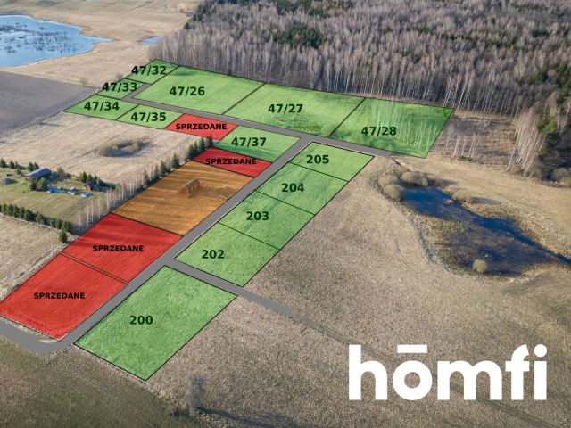 Exceptional plot with a view of the lake and forest - Plot - Sale - Lidzbarski, Lidzbark Warmiński / Blanki