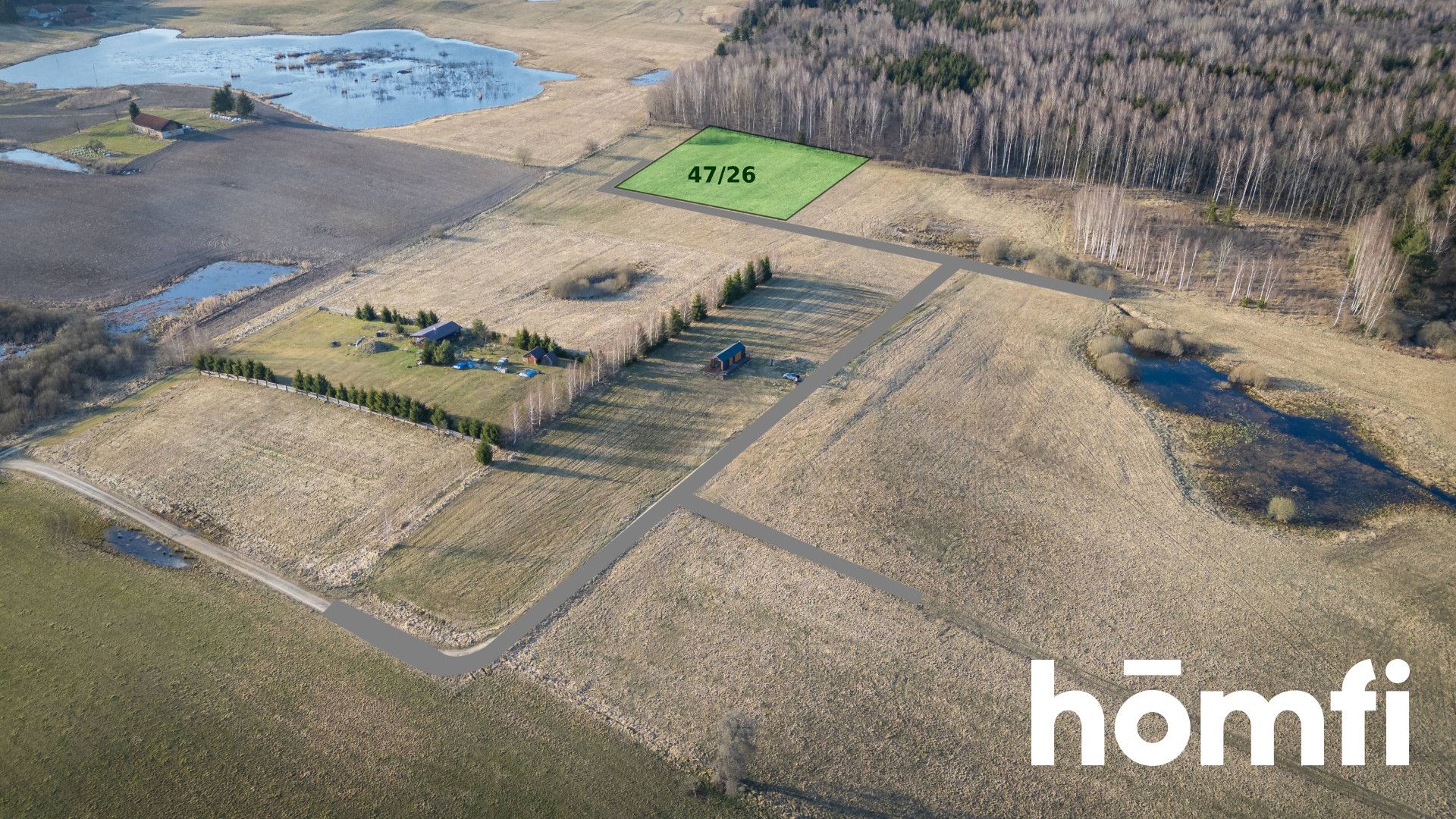 Exceptional plot with a view of the lake and forest - Ділянка - Продаж - Lidzbarski, Lidzbark Warmiński / Blanki