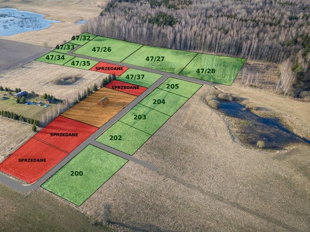 Exceptional plot with a view of the lake and forest - Ділянка - Продаж - Lidzbarski, Lidzbark Warmiński / Blanki