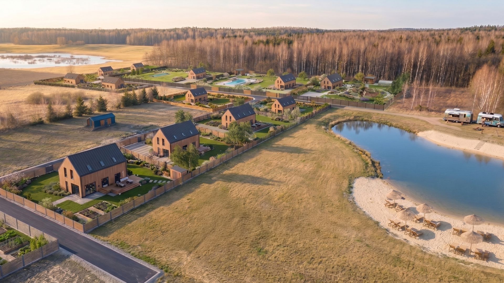 Exceptional plot with a view of the lake and forest - Plot - Sale - Lidzbarski, Lidzbark Warmiński / Blanki