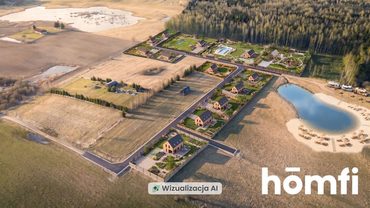 Exceptional plot with a view of the lake and forest - Plot - Sale - Lidzbarski, Lidzbark Warmiński / Blanki