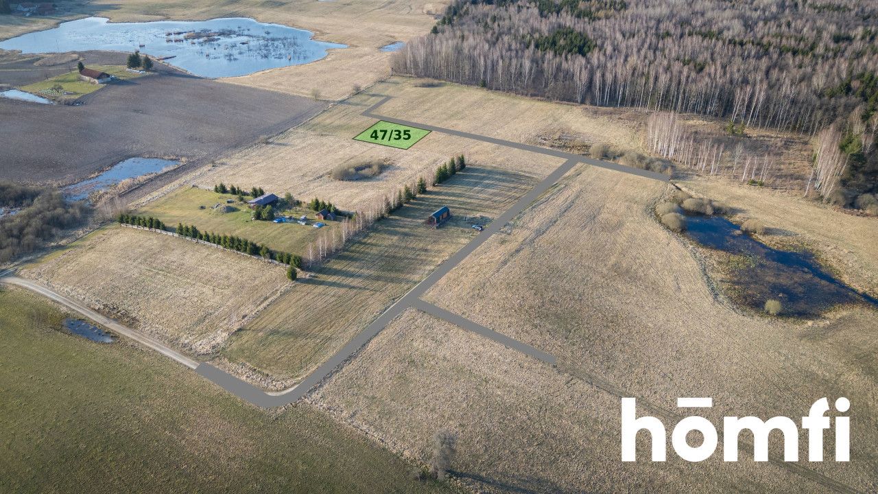 Exceptional plot with a view of the lake and forest - Plot - Sale - Lidzbarski, Lidzbark Warmiński / Blanki