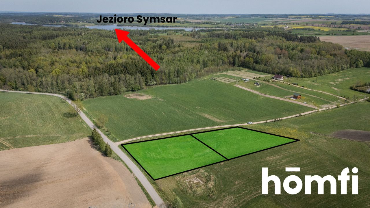 Exceptional plot with a view of the lake and forest - Plot - Sale - Lidzbarski, Lidzbark Warmiński / Blanki