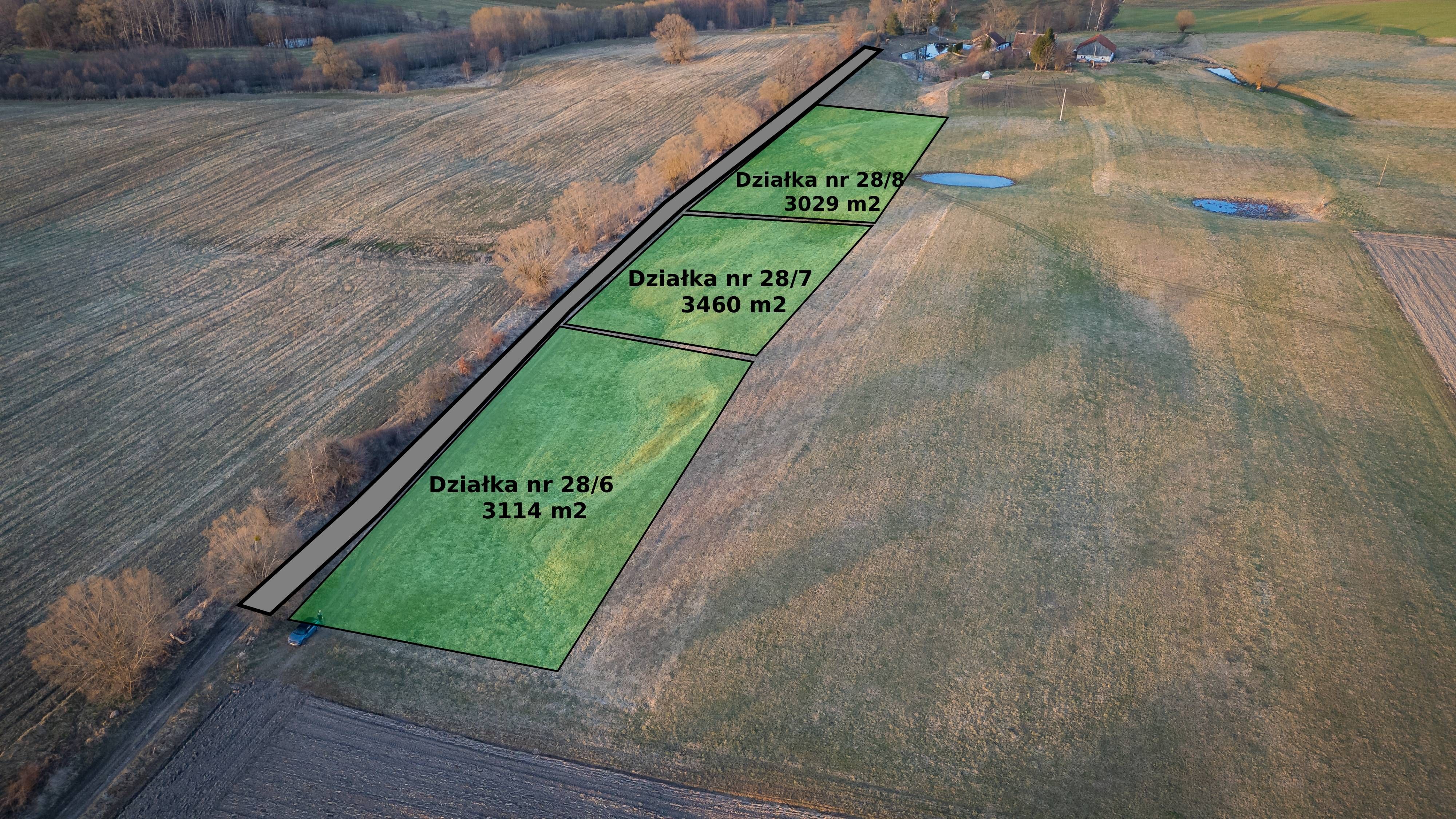 Exceptional plot with views of fields and forests - Plot - Sale - Lidzbarski, Lidzbark Warmiński / Redy