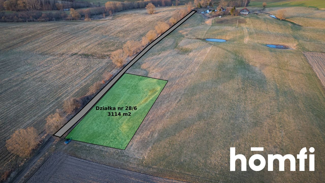 Exceptional plot with views of fields and forests - Plot - Sale - Lidzbarski, Lidzbark Warmiński / Redy