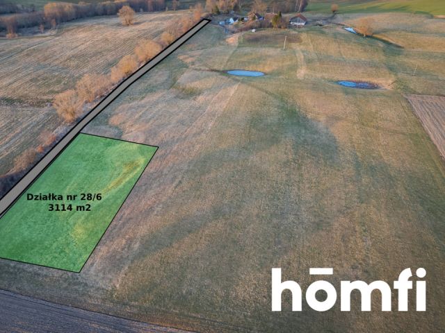 Exceptional plot with views of fields and forests - Plot - Sale - Lidzbarski, Lidzbark Warmiński / Redy