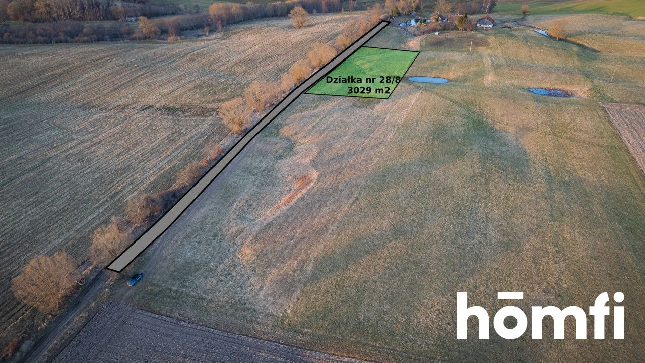 Exceptional plot with views of fields and forests - Plot - Sale - Lidzbarski, Lidzbark Warmiński / Redy