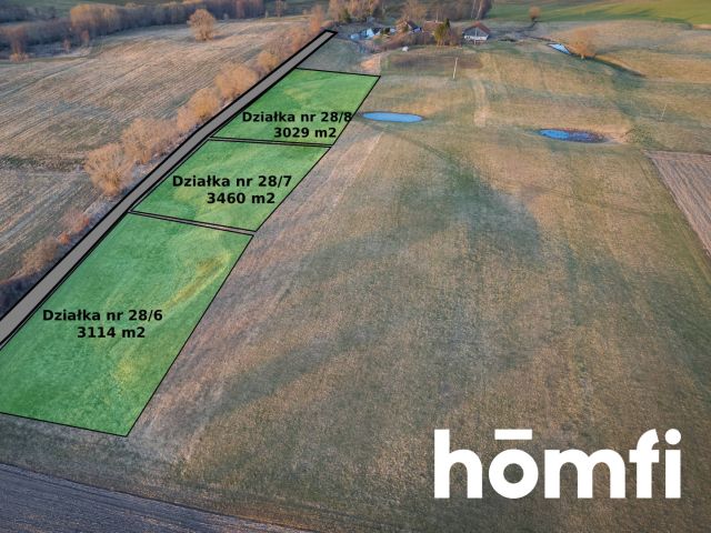 Exceptional plot with views of fields and forests - Plot - Sale - Lidzbarski, Lidzbark Warmiński / Redy