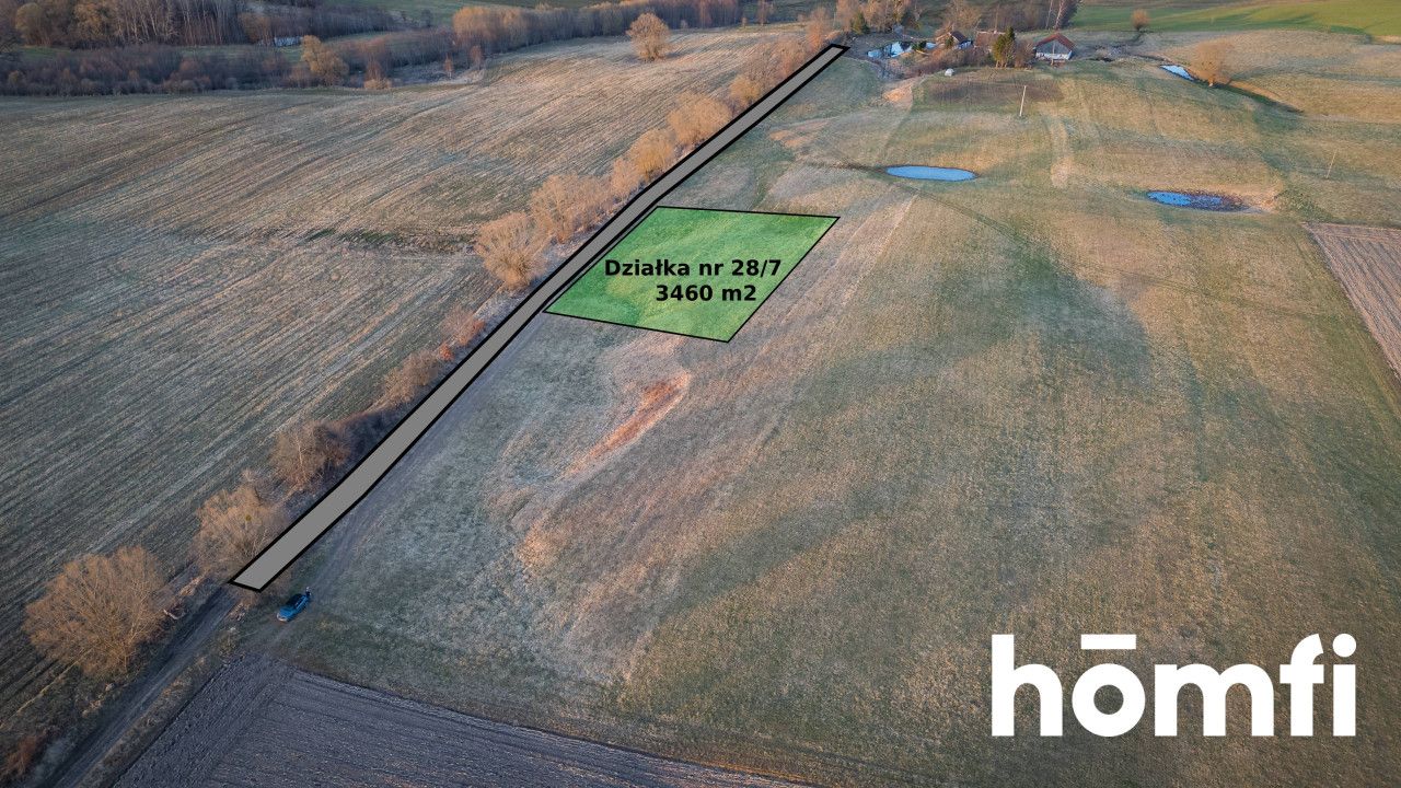 Exceptional plot with views of fields and forests - Plot - Sale - Lidzbarski, Lidzbark Warmiński / Redy