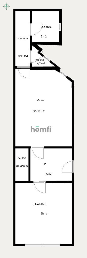 Apartment for rent in central Łódź – historic townhouse, elevator, high ceilings 3.8 m, ideal for office, clinic or residential use - Квартира - Оренда - Łódź