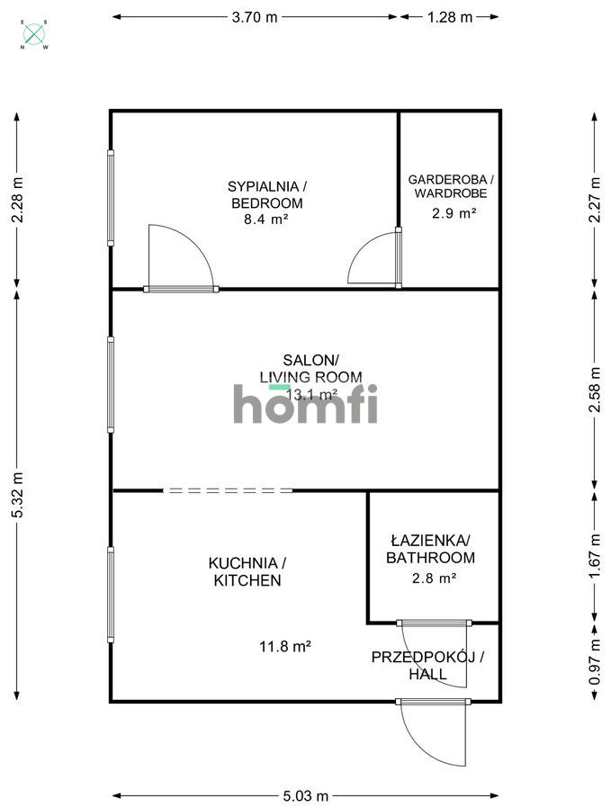 Ready to move in! 2 rooms + walk-in closet - Квартира - Продаж - Katowice, Załęże