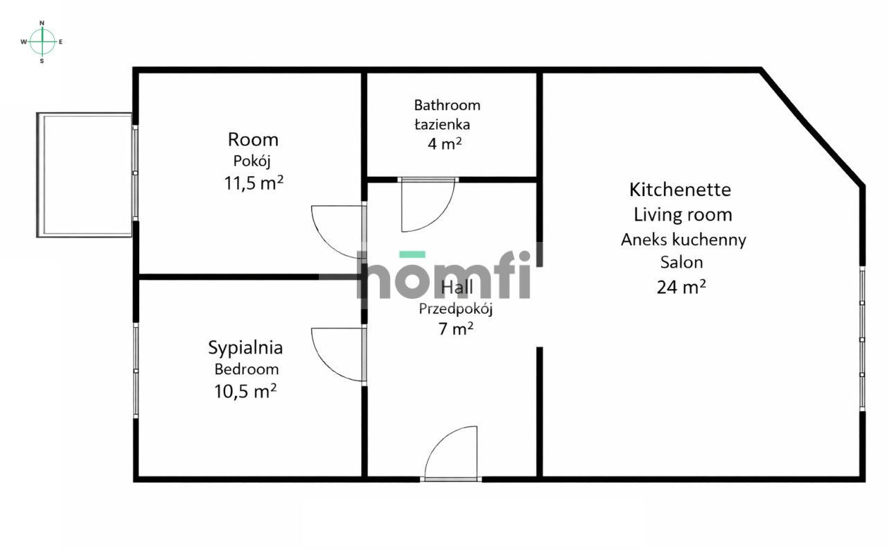 3 rooms | Balcony | Garage | Quiet area | Wojszyce - Apartment - Rent - Wrocław, Krzyki / Wojszyce