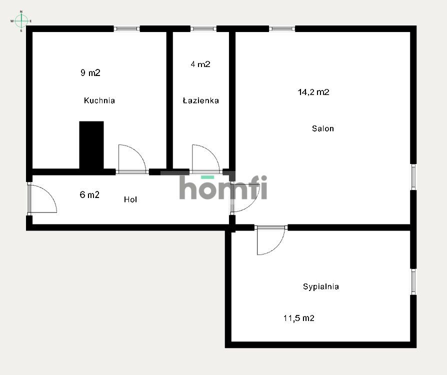 Łódź Stoki – 2-room 43 m² fully furnished apartment for rent, separate kitchen, quiet and green area, close to University of Łódź and Medical University, good transport connections - Apartment - Rent - Łódź, Widzew
