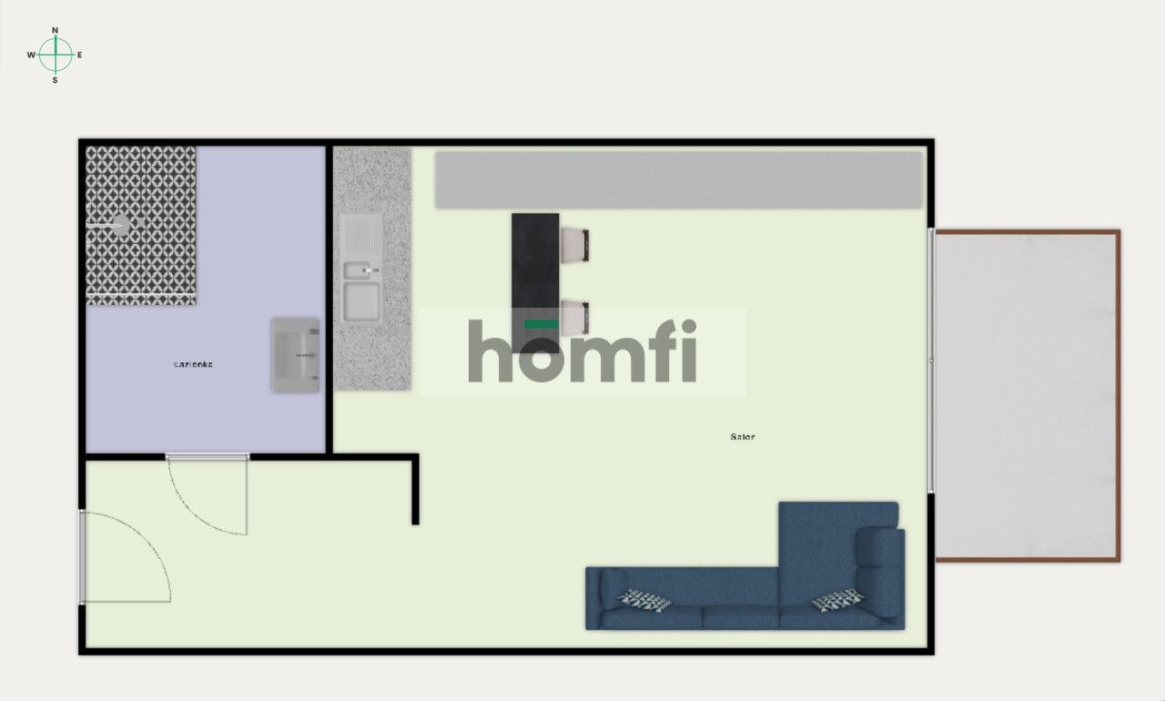 Nowoczesna kawalerka blisko Manufaktury - Mieszkanie - Wynajem - Łódź, Bałuty