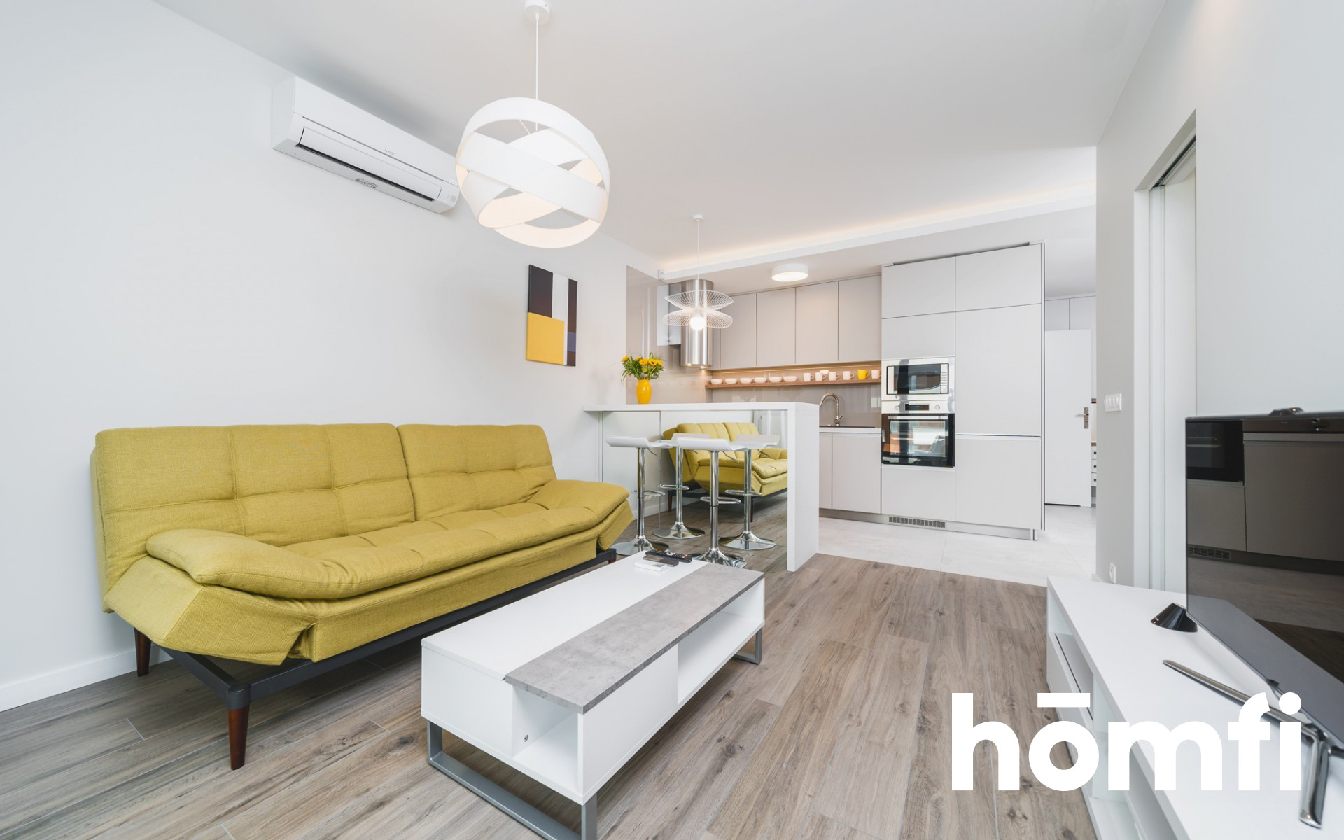 Onebedroom apartment 4th floor Wiślane Tarasy 2.0 - Квартира - Оренда - Kraków, Śródmieście / Grzegórzki