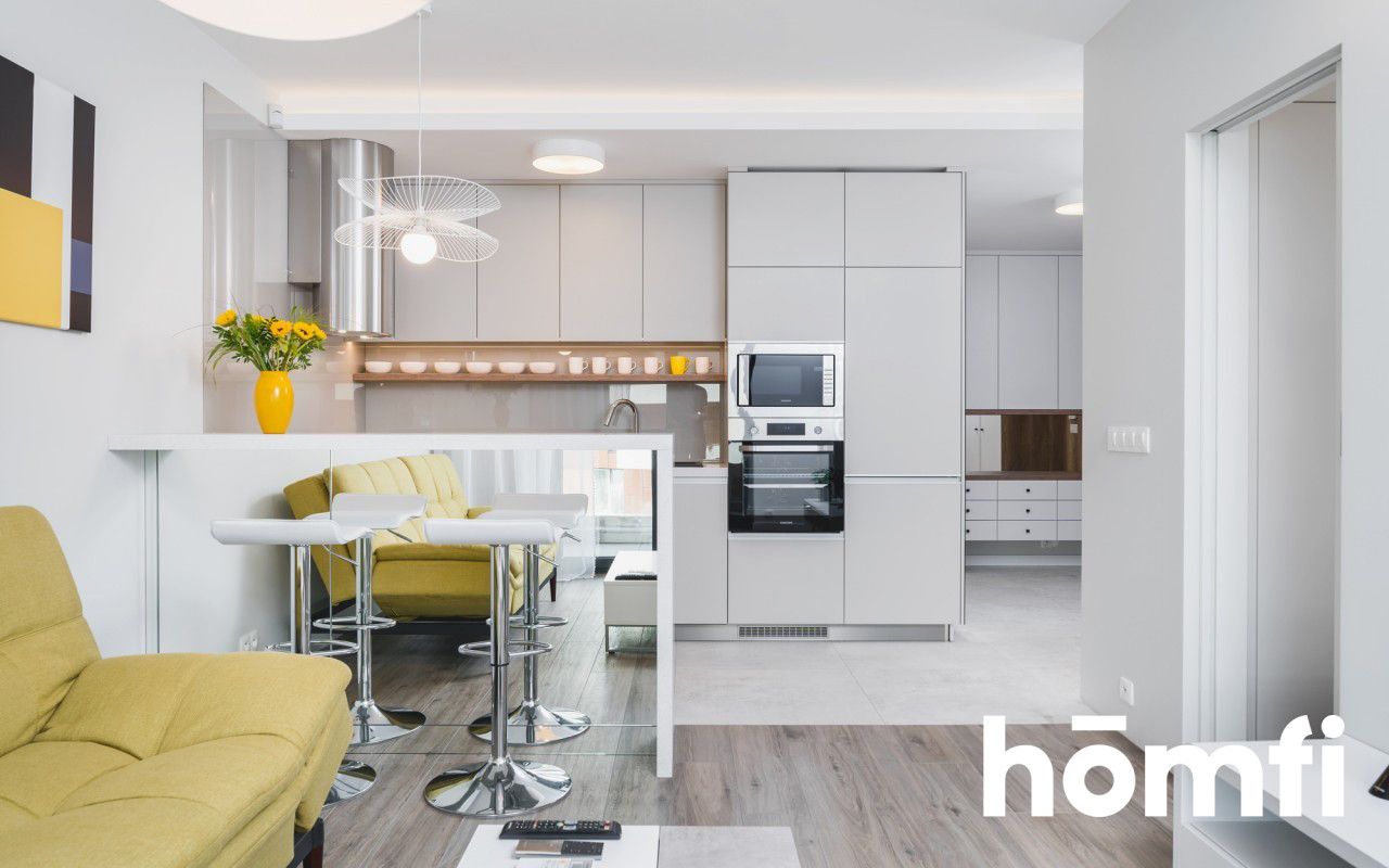 Onebedroom apartment 4th floor Wiślane Tarasy 2.0 - Apartment - Rent - Kraków, Śródmieście / Grzegórzki