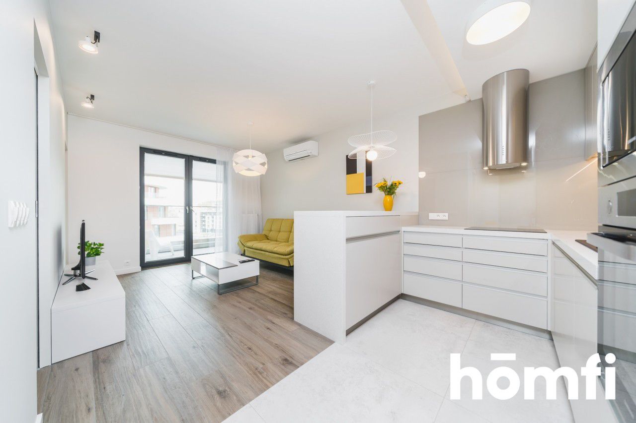 Onebedroom apartment 4th floor Wiślane Tarasy 2.0 - Apartment - Rent - Kraków, Śródmieście / Grzegórzki