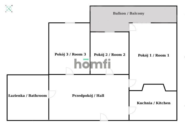 NA SPRZEDAŻ! 3-pokojowe mieszkanie z osobną kuchnią 52m2 dodatkowo miejsce postojowe w garażu podziemnym– Ruczaj, ul. Zachodnia - Mieszkanie - Sprzedaż - Kraków, Ruczaj