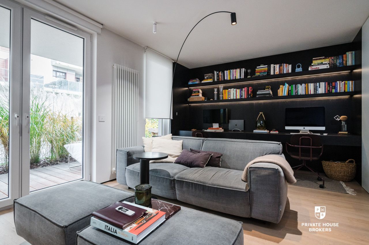 Unique one-bedroom apartment with a garden in an investment with a private park for residents - Wielicka Garden - Apartment - Sale - Kraków, Podgórze / Podgórze