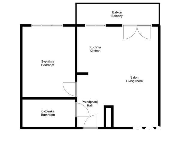 2 room apartment | 47,75 sqm, Włókniarzy St. - Apartment - Sale - Wrocław, Fabryczna / Stabłowice