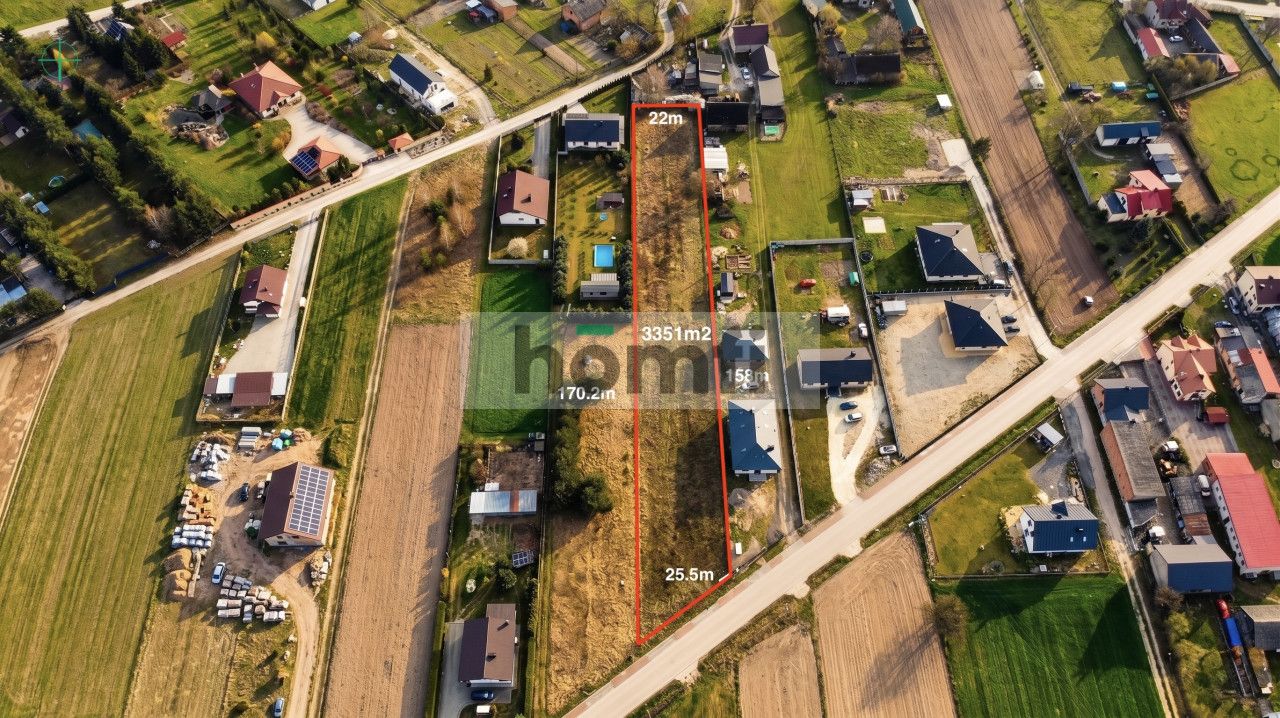 3,351 m² plot covered by the local zoning plan + a development plan - Plot - Sale - Piotrkowski, Sulejów / Kłudzice