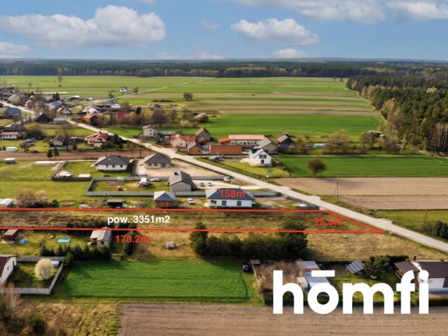 3,351 m² plot covered by the local zoning plan + a development plan - Plot - Sale - Piotrkowski, Sulejów / Kłudzice