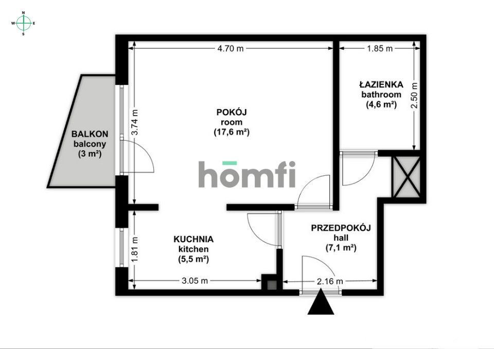 Studio apartment near Jagiellonian University Campus | 34.8 m² | Ruczaj, Szuwarowa St. - Apartment - Rent - Kraków, Ruczaj