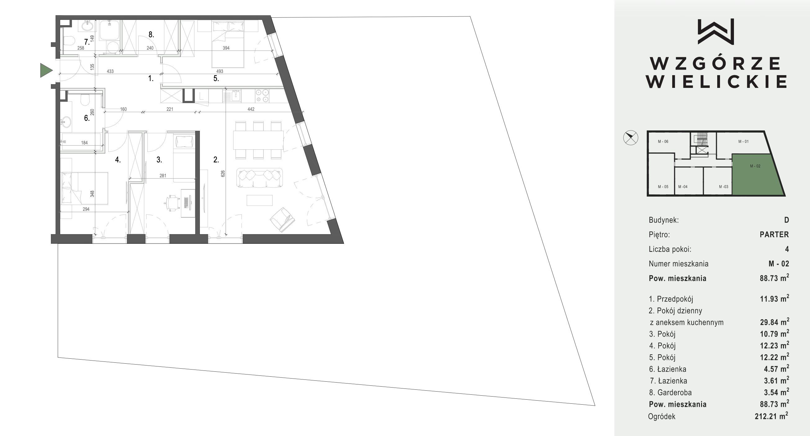 Comfortable 4-room apartment with a large garden - Квартира - Продаж - Wielicki, Wieliczka