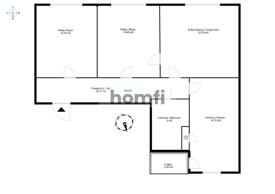 SPACIOUS 3-ROOM APARTMENT IN THE HEART OF BYTOM - Apartment - Sale - Bytom, Centrum