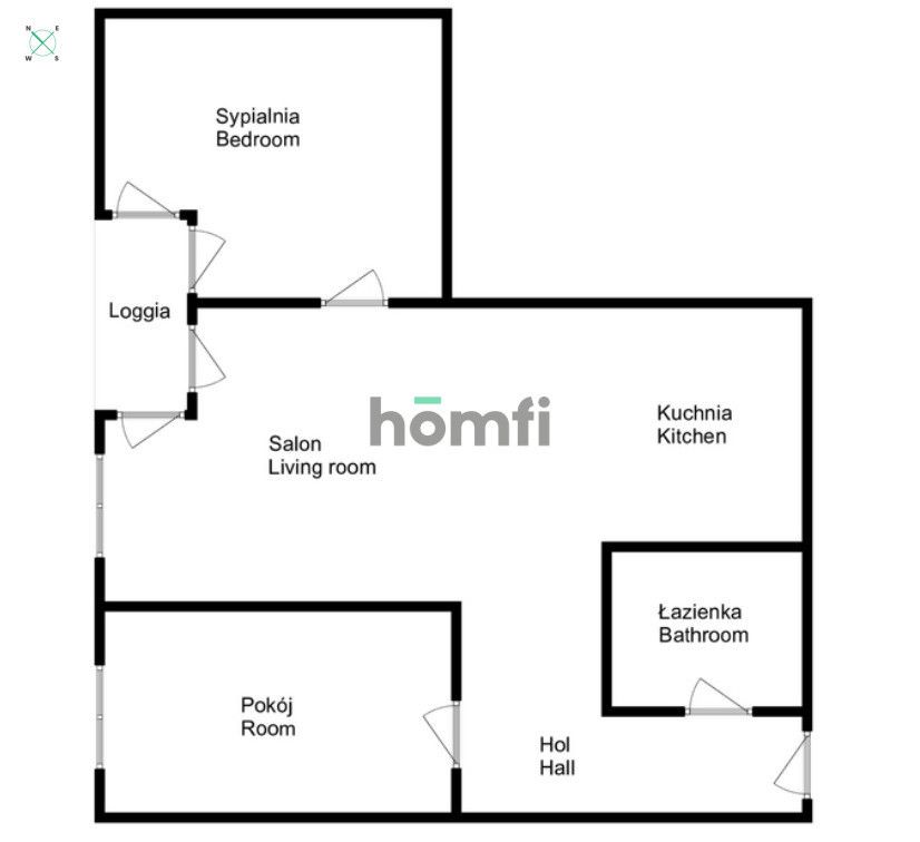 3-room apartment on 9th floor near Sky Tower City Center - Apartment - Rent - Wrocław, Krzyki