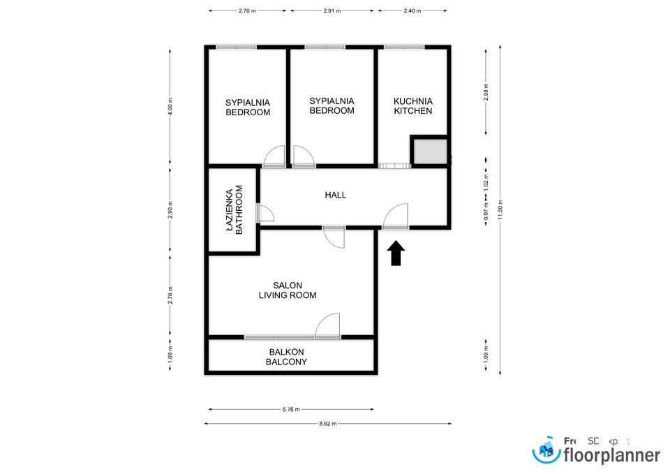 3 rooms and separate kitchen - Krzyki - Apartment - Rent - Wrocław, Krzyki