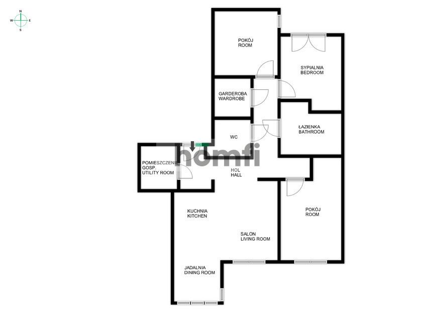 Flat to rent in a quiet neighbourhood – Wrocław, Oporów - Квартира - Оренда - Wrocław, Fabryczna / Oporów