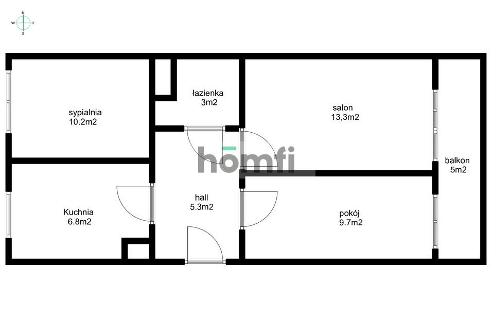 3 SEPARATE ROOMS | GROUND FLOOR | LARGE BALCONY - Apartment - Sale - Rzeszów, Nowe Miasto