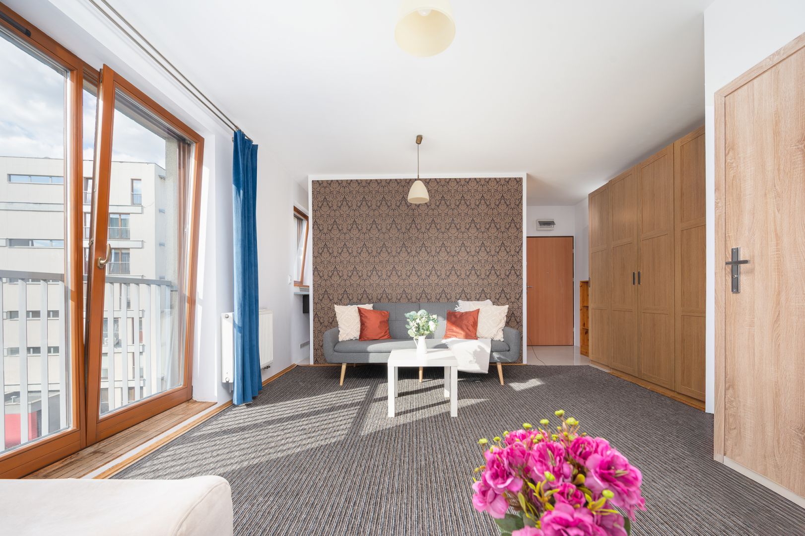 Spacious studio flat at Mozarta street - Квартира - Оренда - Kraków, Krowodrza / Prądnik Biały