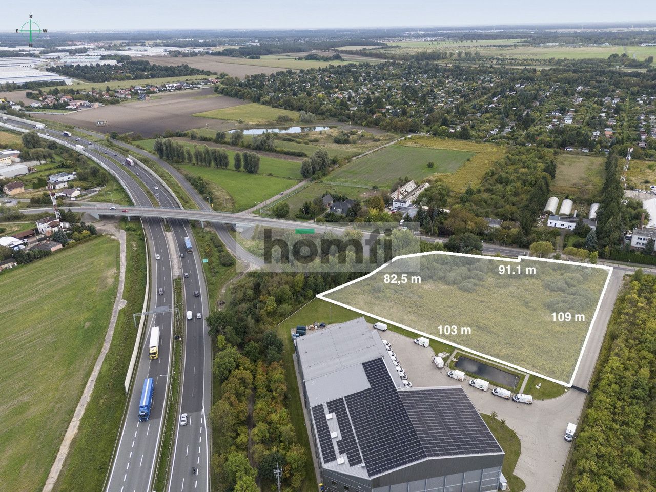 Strategic Space for Your Business - Poznań, Tarnowska Street! - Plot - Sale - Poznań, Nowe Miasto / Krzesiny